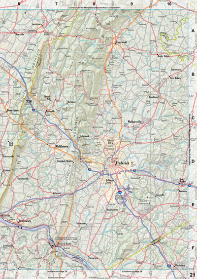 Virginia Atlas & Gazetteer Page 21 Preview 1
