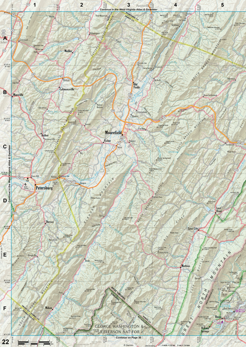 Virginia Atlas & Gazetteer Page 22 Preview 1