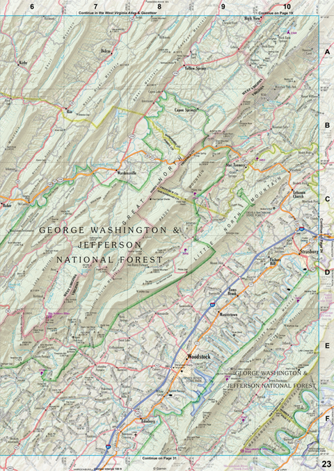 Virginia Atlas & Gazetteer Page 23 Preview 1