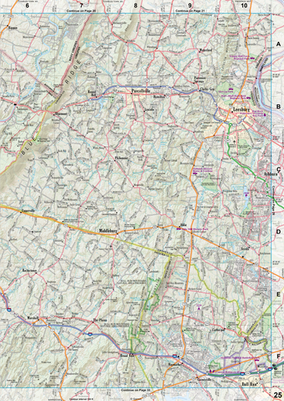 Virginia Atlas & Gazetteer Page 25 Preview 1