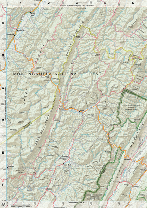 Virginia Atlas & Gazetteer Page 28 Preview 1
