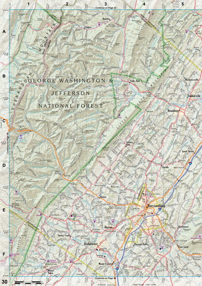 Virginia Atlas & Gazetteer Page 30 Preview 1