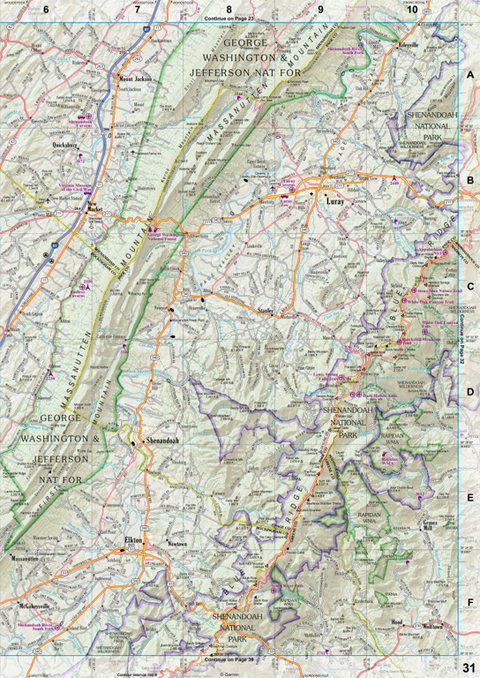 Virginia Atlas & Gazetteer Page 31 Preview 1