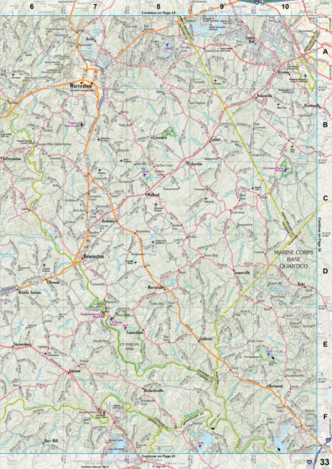 Virginia Atlas & Gazetteer Page 33 Preview 1