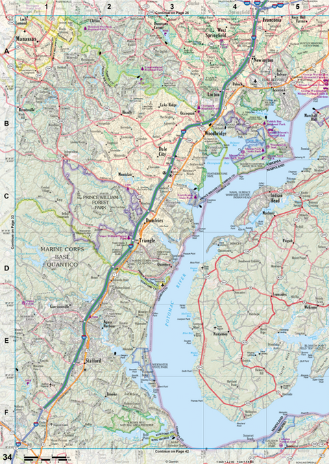 Virginia Atlas & Gazetteer Page 34 Preview 1