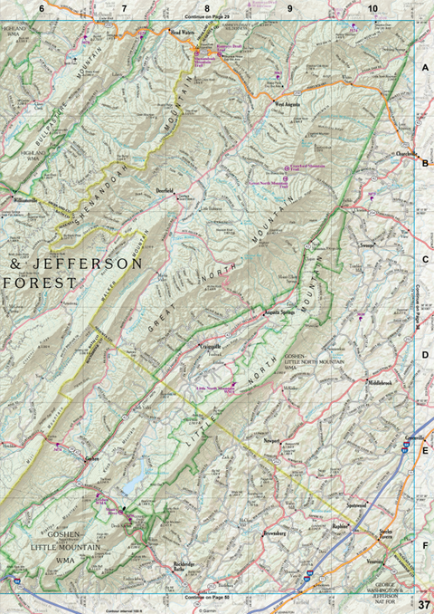 Virginia Atlas & Gazetteer Page 37 Preview 1