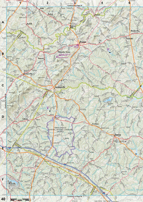 Virginia Atlas & Gazetteer Page 40 Preview 1