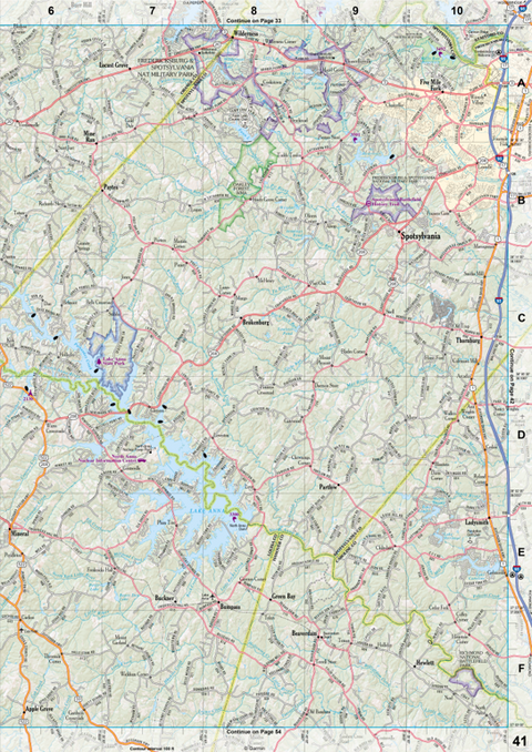 Virginia Atlas & Gazetteer Page 41 Preview 1
