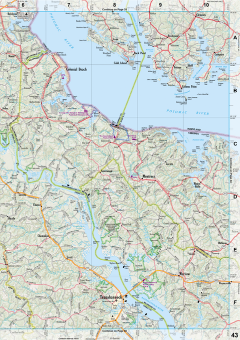 Virginia Atlas & Gazetteer Page 43 Preview 1