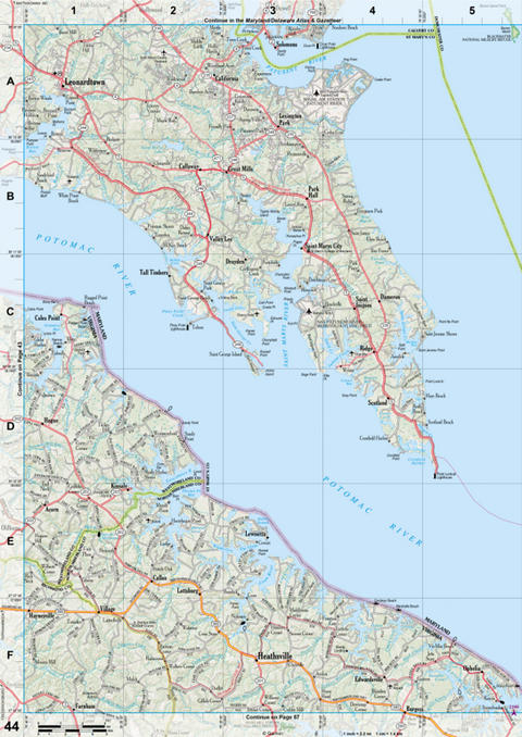 Virginia Atlas & Gazetteer Page 44 Preview 1