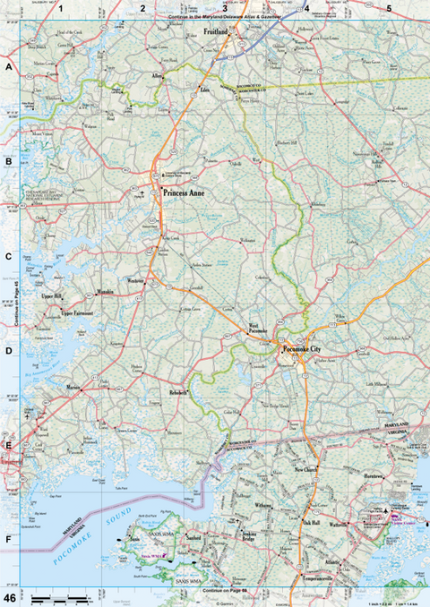 Virginia Atlas & Gazetteer Page 46 Preview 1
