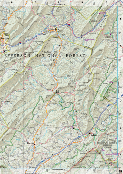 Virginia Atlas & Gazetteer Page 49 Preview 1