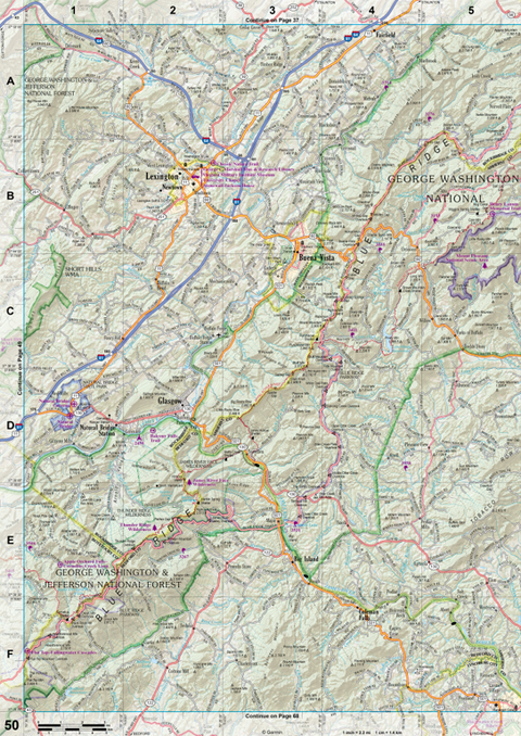 Virginia Atlas & Gazetteer Page 50 Preview 1