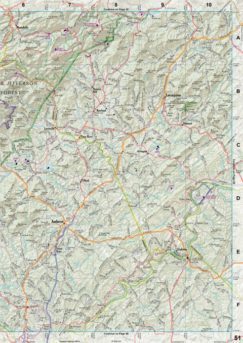 Virginia Atlas & Gazetteer Page 51 Preview 1