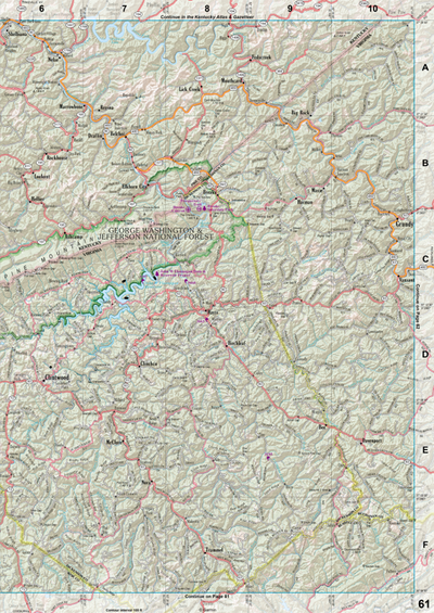 Virginia Atlas & Gazetteer Page 61 Preview 1