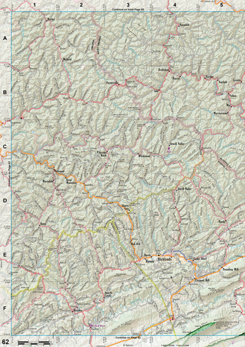 Virginia Atlas & Gazetteer Page 62 Preview 1
