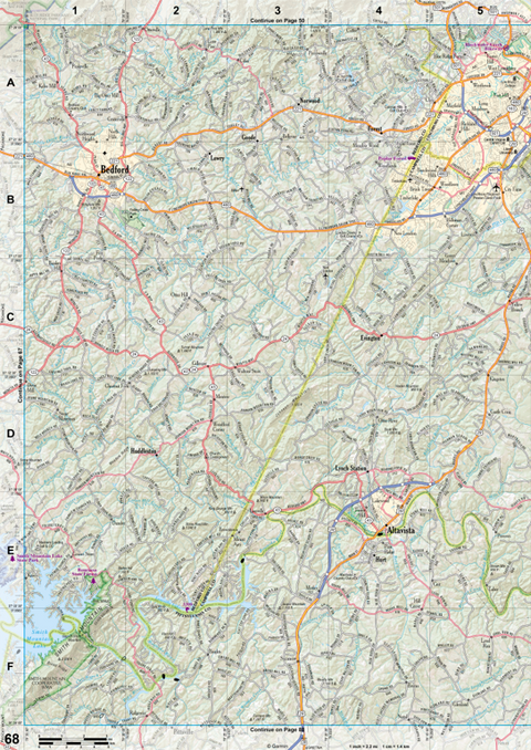 Virginia Atlas & Gazetteer Page 68 Preview 1