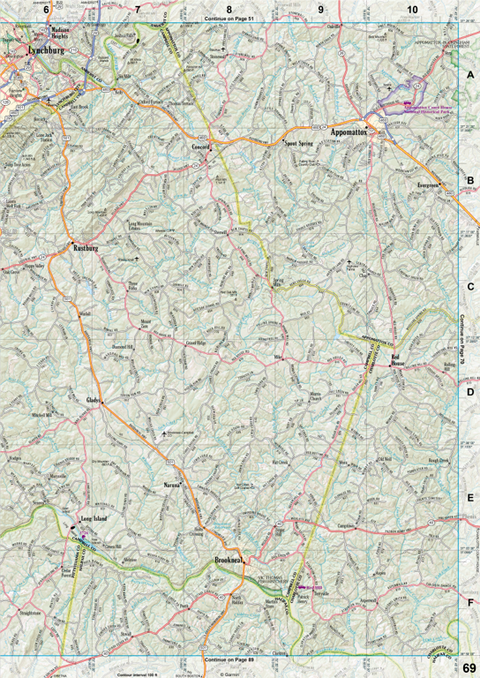 Virginia Atlas & Gazetteer Page 69 Preview 1