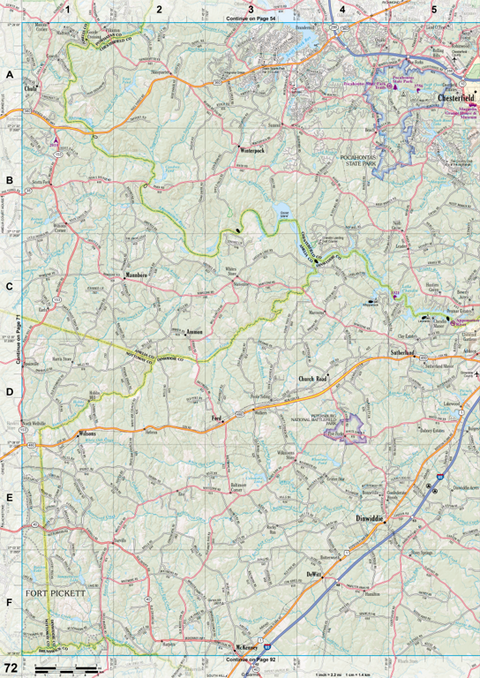 Virginia Atlas & Gazetteer Page 72 Preview 1