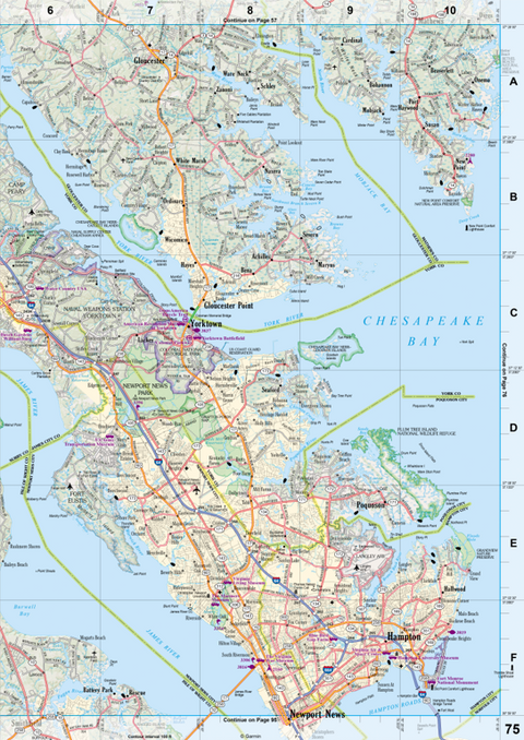 Virginia Atlas & Gazetteer Page 75 Preview 1