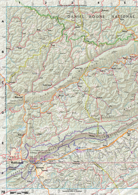 Virginia Atlas & Gazetteer Page 78 Preview 1