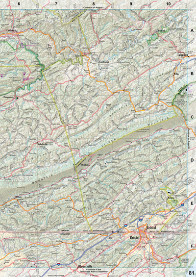 Virginia Atlas & Gazetteer Page 81 Preview 1
