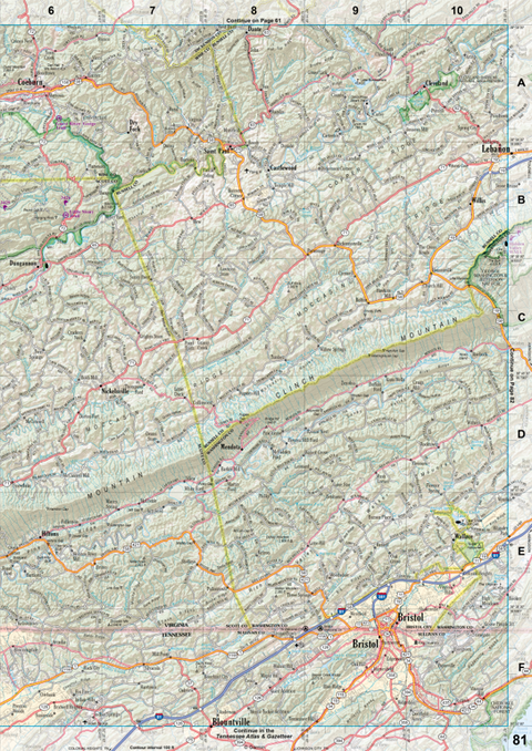 Virginia Atlas & Gazetteer Page 81 Preview 1