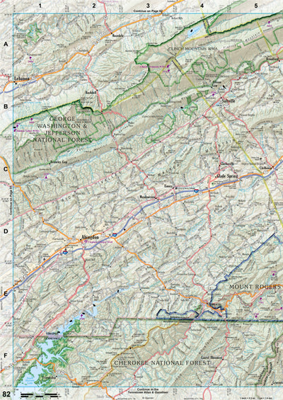 Virginia Atlas & Gazetteer Page 82 Preview 1