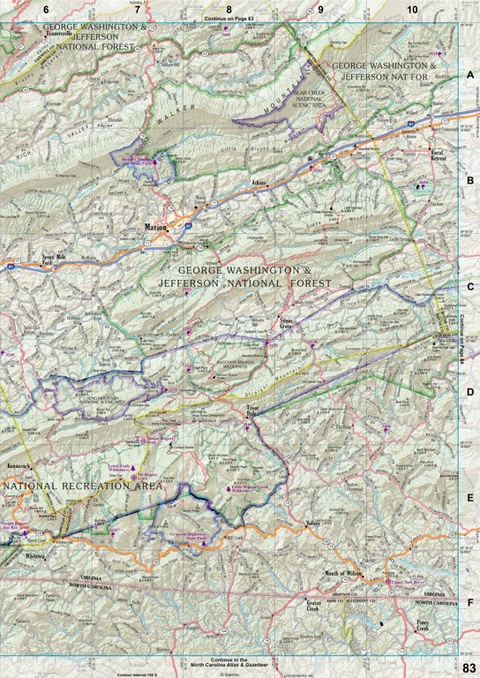 Virginia Atlas & Gazetteer Page 83 Preview 1