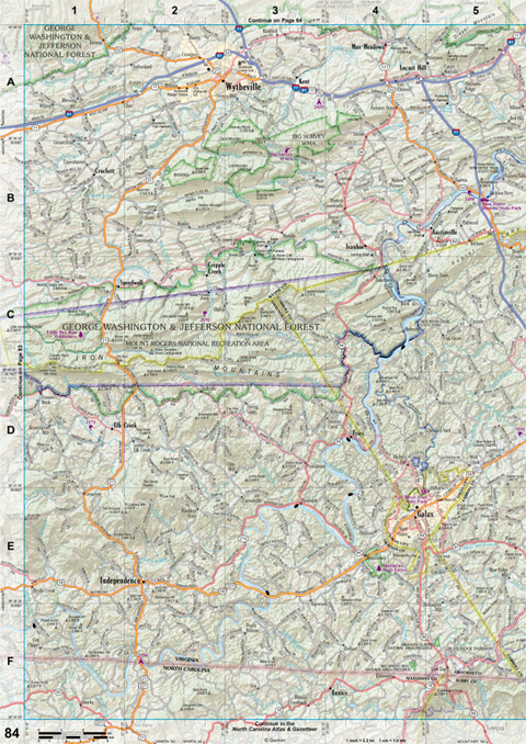 Virginia Atlas & Gazetteer Page 84 Preview 1
