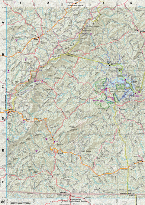 Virginia Atlas & Gazetteer Page 86 Preview 1