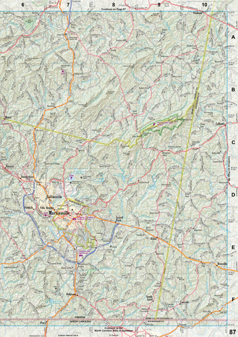 Virginia Atlas & Gazetteer Page 87 Preview 1