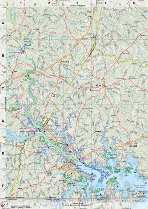 Virginia Atlas & Gazetteer Page 90 Preview 1