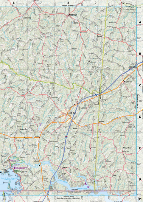 Virginia Atlas & Gazetteer Page 91 Preview 1