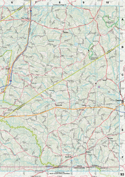 Virginia Atlas & Gazetteer Page 93 Preview 1