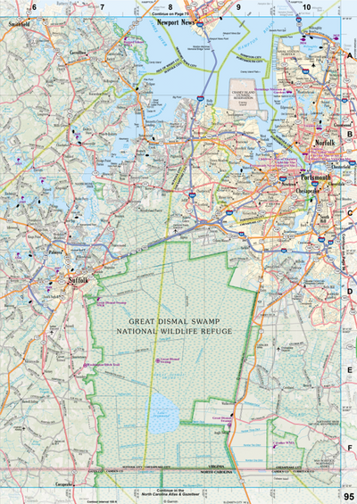 Virginia Atlas & Gazetteer Page 95 Preview 1