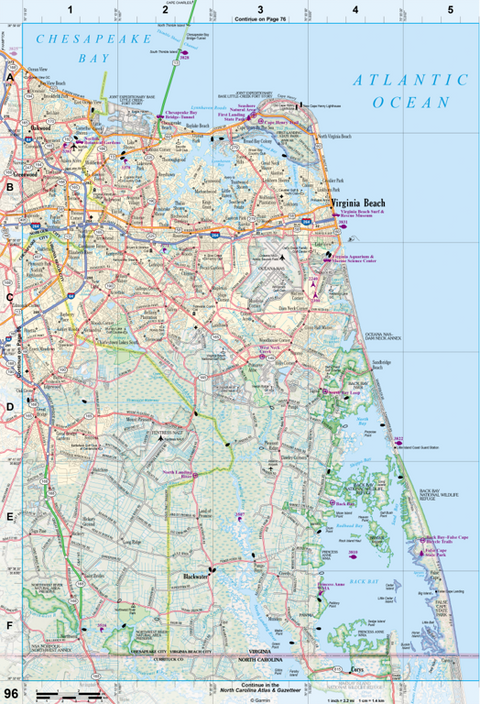 Virginia Atlas & Gazetteer Page 96 Preview 1