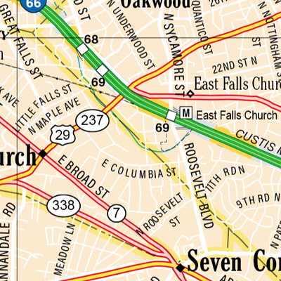 Virginia Atlas & Gazetteer - Washington DC 1 Preview 3