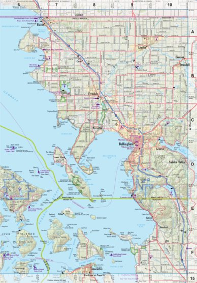 Garmin Washington Atlas & Gazetteer Page 15 digital map