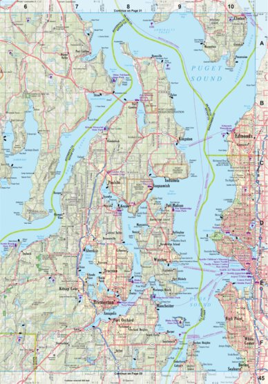 Garmin Washington Atlas & Gazetteer Page 45 digital map