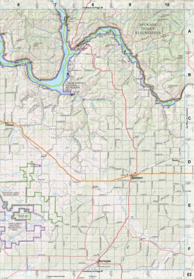 Garmin Washington Atlas & Gazetteer Page 53 digital map