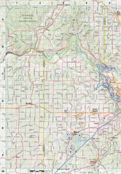 Garmin Washington Atlas & Gazetteer Page 54 digital map