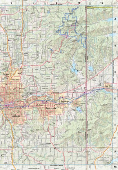 Garmin Washington Atlas & Gazetteer Page 55 digital map
