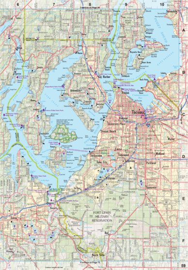 Garmin Washington Atlas & Gazetteer Page 59 digital map
