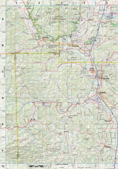 Garmin Washington Atlas & Gazetteer Page 72 digital map