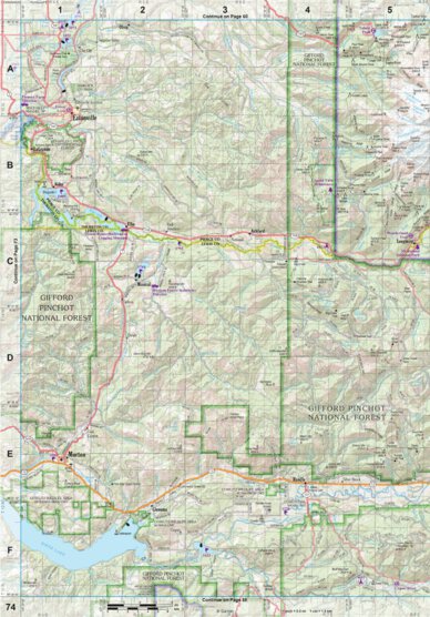 Garmin Washington Atlas & Gazetteer Page 74 digital map