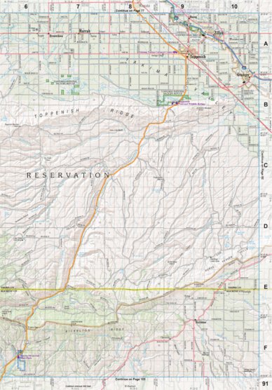 Garmin Washington Atlas & Gazetteer Page 91 digital map