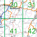 West Virginia Atlas & Gazetteer Overview Map Preview 2