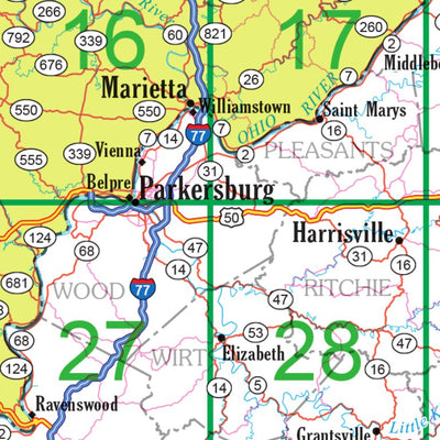 West Virginia Atlas & Gazetteer Overview Map Preview 3