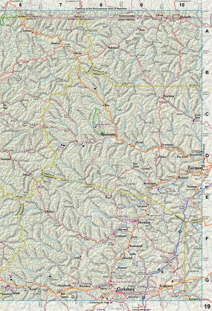 West Virginia Atlas & Gazetteer Page 19 Preview 1